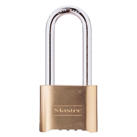 Master Lock 2 In (51MM) Wide Resettable Combination Brass Padlock With 2-1/4In (57MM) Shackle 175DLH